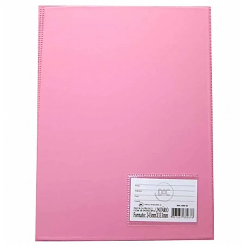 PASTA CATALOGO OFÍCIO COM 10 ENVELOPES DAC ROSA