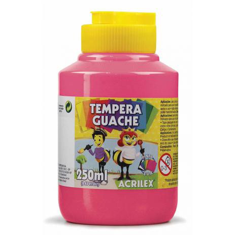 TINTA GUACHE 250ML ACRILEX ROSA