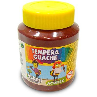TINTA GUACHE 500ML ACRILEX MARRON