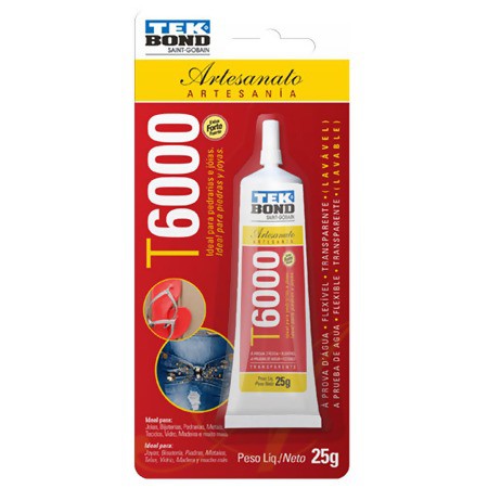 ADESIVO PARA ARTESANATO T6000 25G TEK BOND