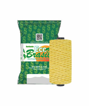 BARBANTE ECO BRASIL N°8 75 METROS SOBERANO AMARELO