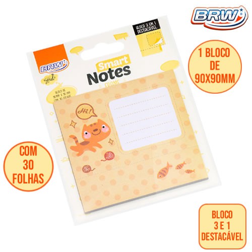 BLOCO SMART 90X90mm C/30F BRW