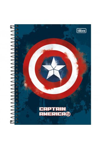 CADERNO TILIBRA COLEGIAL CD 1X1 80F AVENGERS  CP2