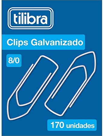 CLIPES N°8/0 170 UNIDADES TILIBRA GALVANIZADO