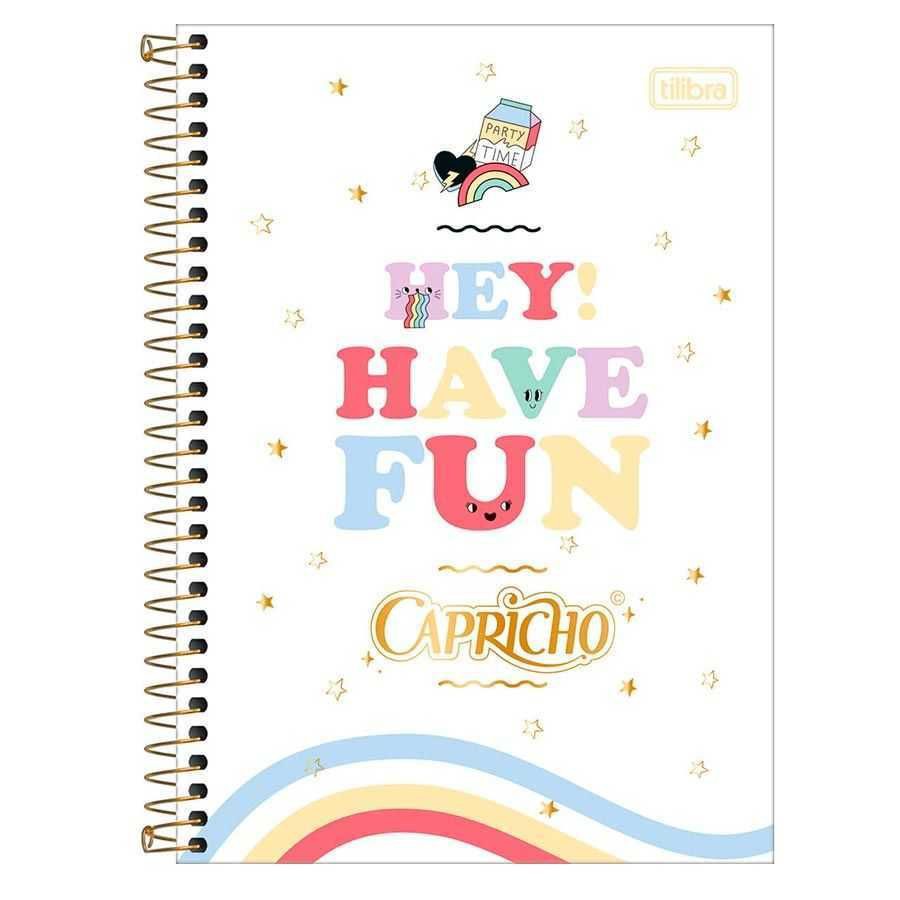 CADERNO UNIVERSITÁRIO CD 10X1 160F CAPRICHO CP1