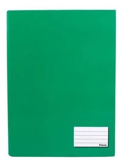 CADERNO CAPA DURA UNIVERSITARIO BROCHURA 48F FORONI VERDE