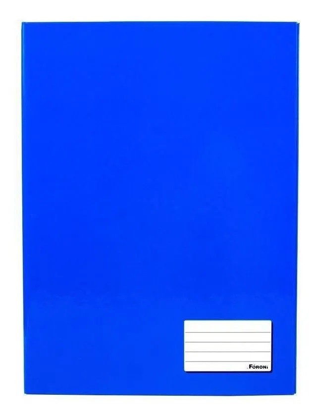 CADERNO CAPA DURA UNIVERSITARIO BROCHURA 48F FORONI AZUL