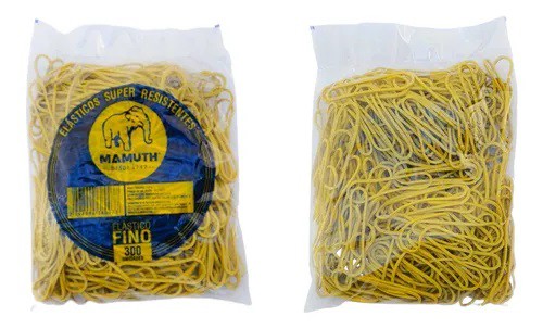 ELASTICO PARA DINHEIRO MAMUTH 300 UNIDADES