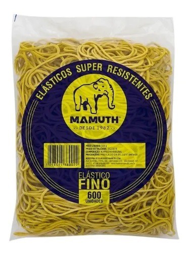 ELASTICO PARA DINHEIRO MAMUTH 600 UNIDADES