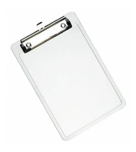 PRANCHETA ACRÍLICA WIRE CLIP CRISTAL 1/2 RADEX