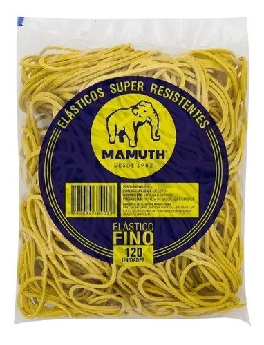 ELASTICO PARA DINHEIRO MAMUTH 120 UNIDADES