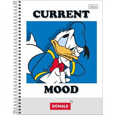 CADERNO UNIVERSITÁRIO CD 1X1 80F DONALD