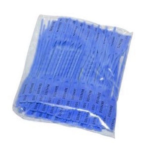 LACRE GRAVADO 16CM PACOTE C/100 AZUL