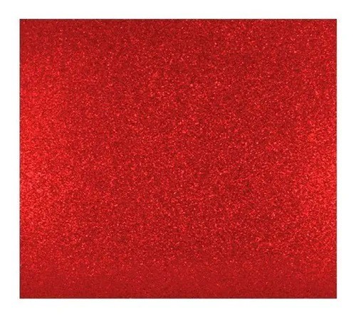 EVA 40X48 GLITER VERMELHO