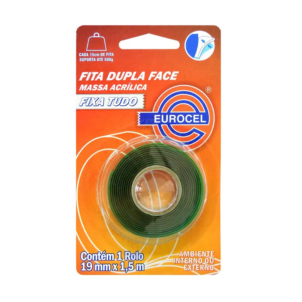 FITA ADESIVA MASSA ACRILICA 19X1,5m