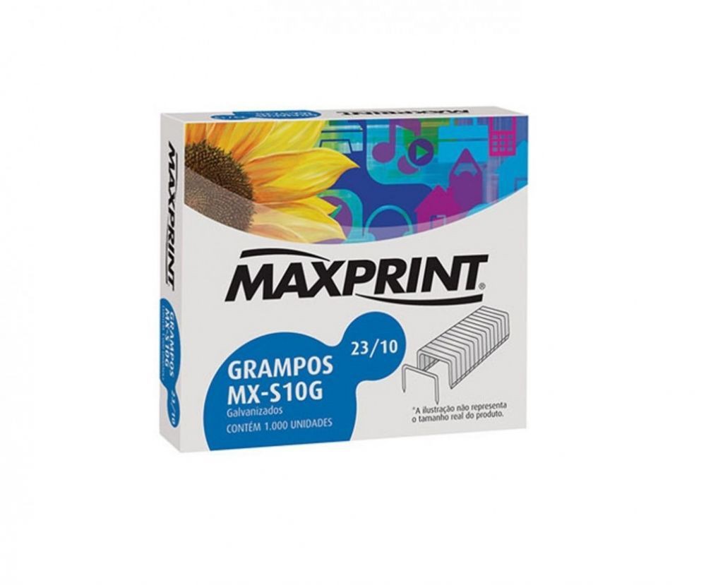 GRAMPO 23/10 GALVANIZADO MAXPRINT C/1000