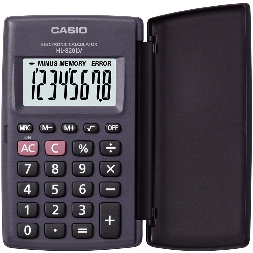 CALCULADORA DE BOLSO 8 DÍGITOS HL-820LV CASIO