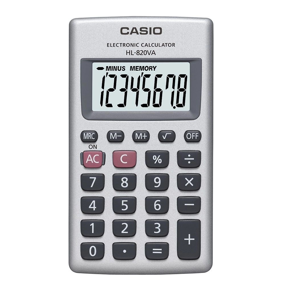 CALCULADORA DE BOLSO 8 DÍGITOS HL-820LV CASIO