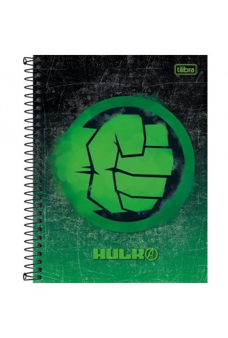 CADERNO TILIBRA COLEGIAL CD 1X1 80F AVENGERS CP3