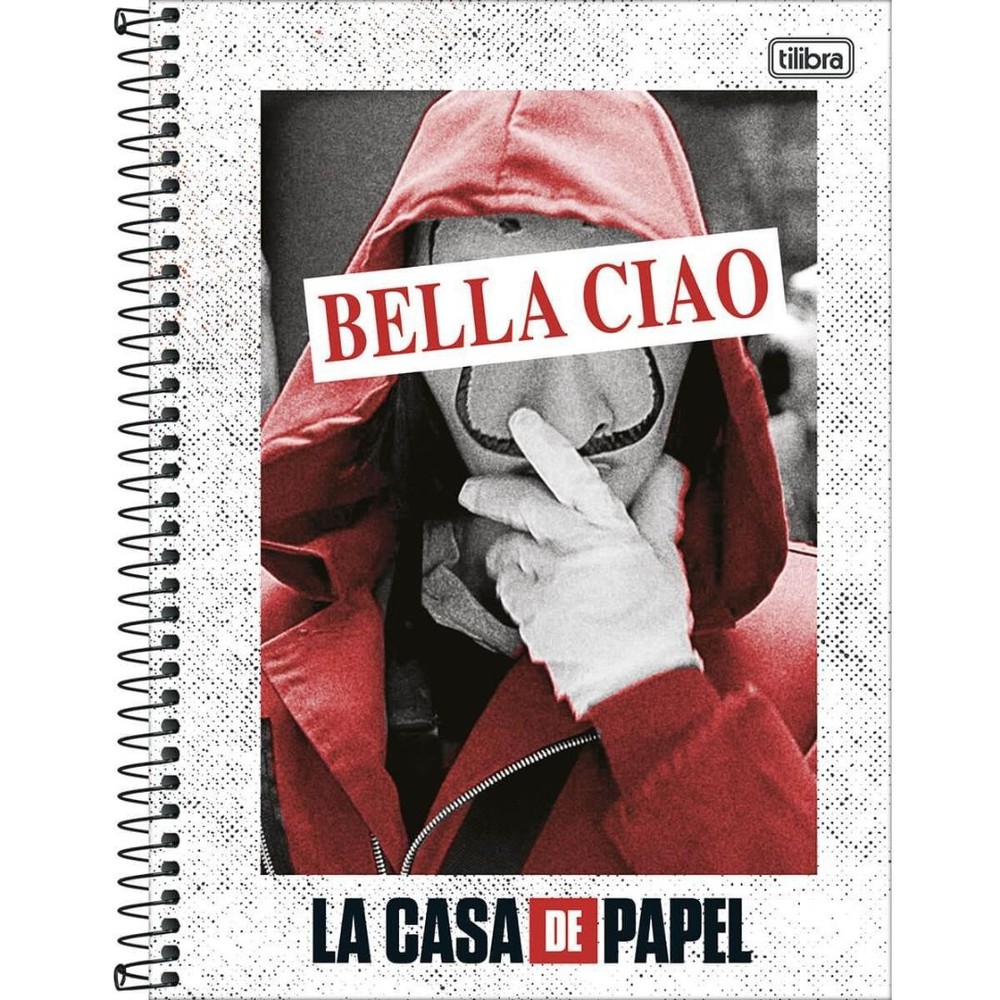 CADERNO UNIVERSITÁRIO 10X1 160F C.D LA CASA DE PAPEL TILIBRA CP1