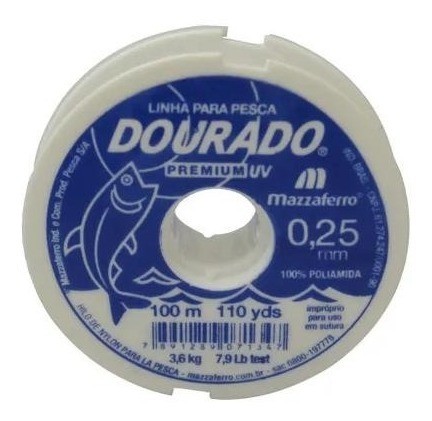 LINHA NYLON 0.25MM C/100M MAZZAFERRO