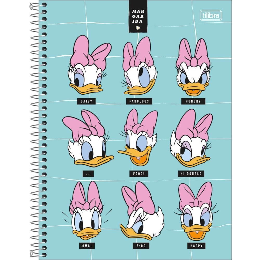 CADERNO UNIVERSITÁRIO CD 1X1 80F MARGARIDA