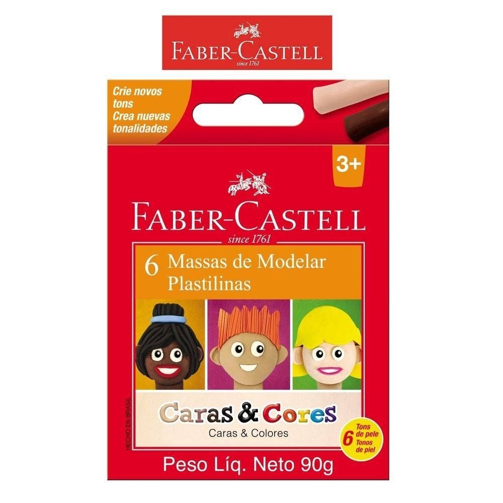 MASSA DE MODELAR CERA C/ CARAS FABER CASTELL