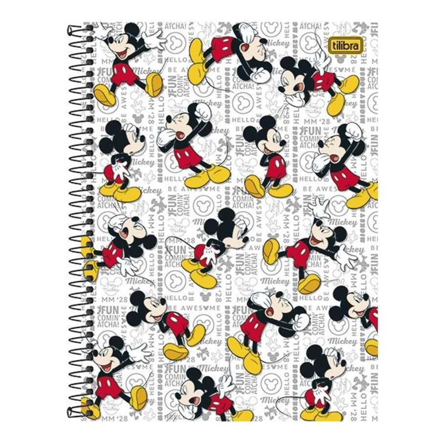 CADERNO UNIVERSITÁRIO CD 1X1 96F MICKEY CP2