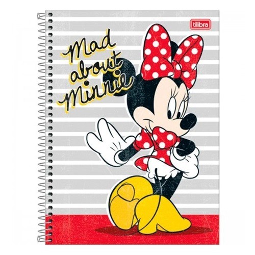 CADERNO UNIVERSITÁRIO 10X1 160F MINNIE LIGHT TILIBRA CP1