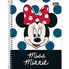 CADERNO UNIVERSITÁRIO 10X1 160F MINNIE LIGHT TILIBRA CP4