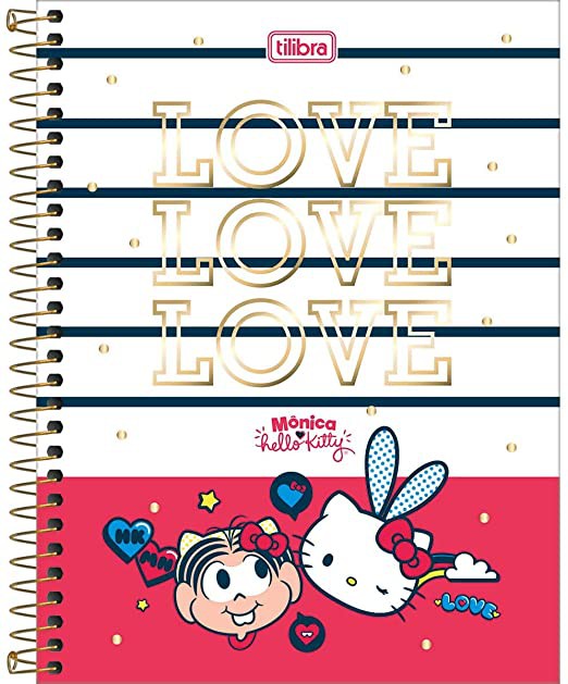 CADERNO UNIVERSITÁRIO 1X1 80F C.D MÔNICA CP1