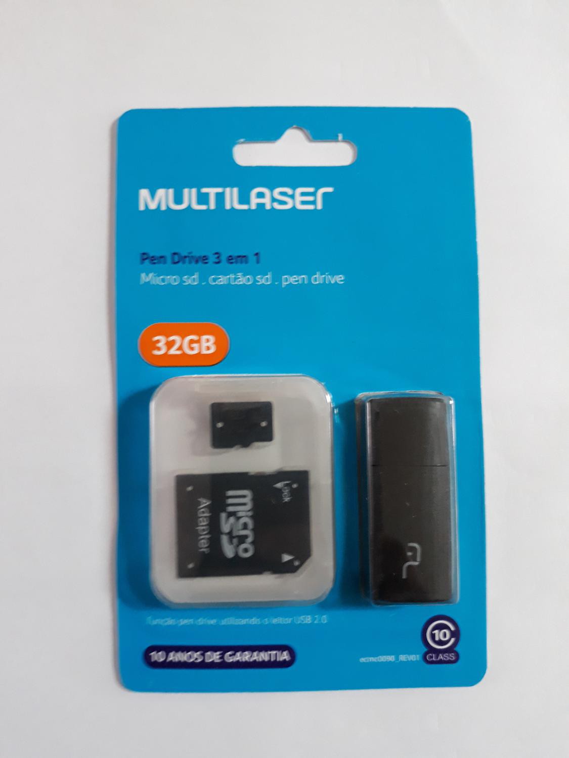 PENDRIVE 32GB 3 EM 1 MULTILASER