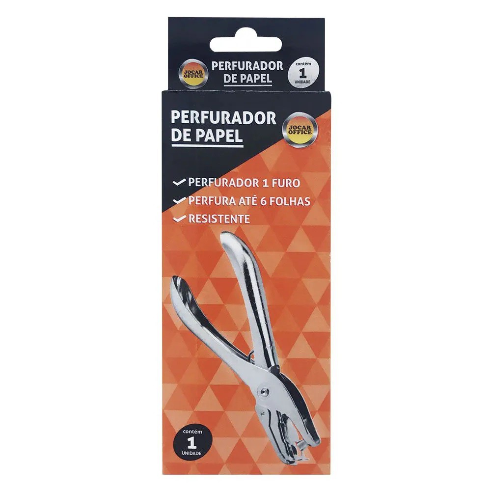 PERFURADOR DE 1 FURO 6MM P/6 FOLHAS JOCAR