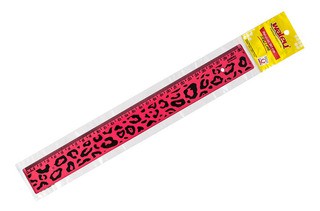 RÉGUA 30CM NEW LINE WALEU ONÇA