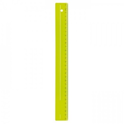REGUA DELLO 30CM AMARELO