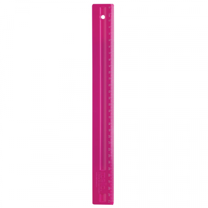 REGUA DELLO 30CM ROSA