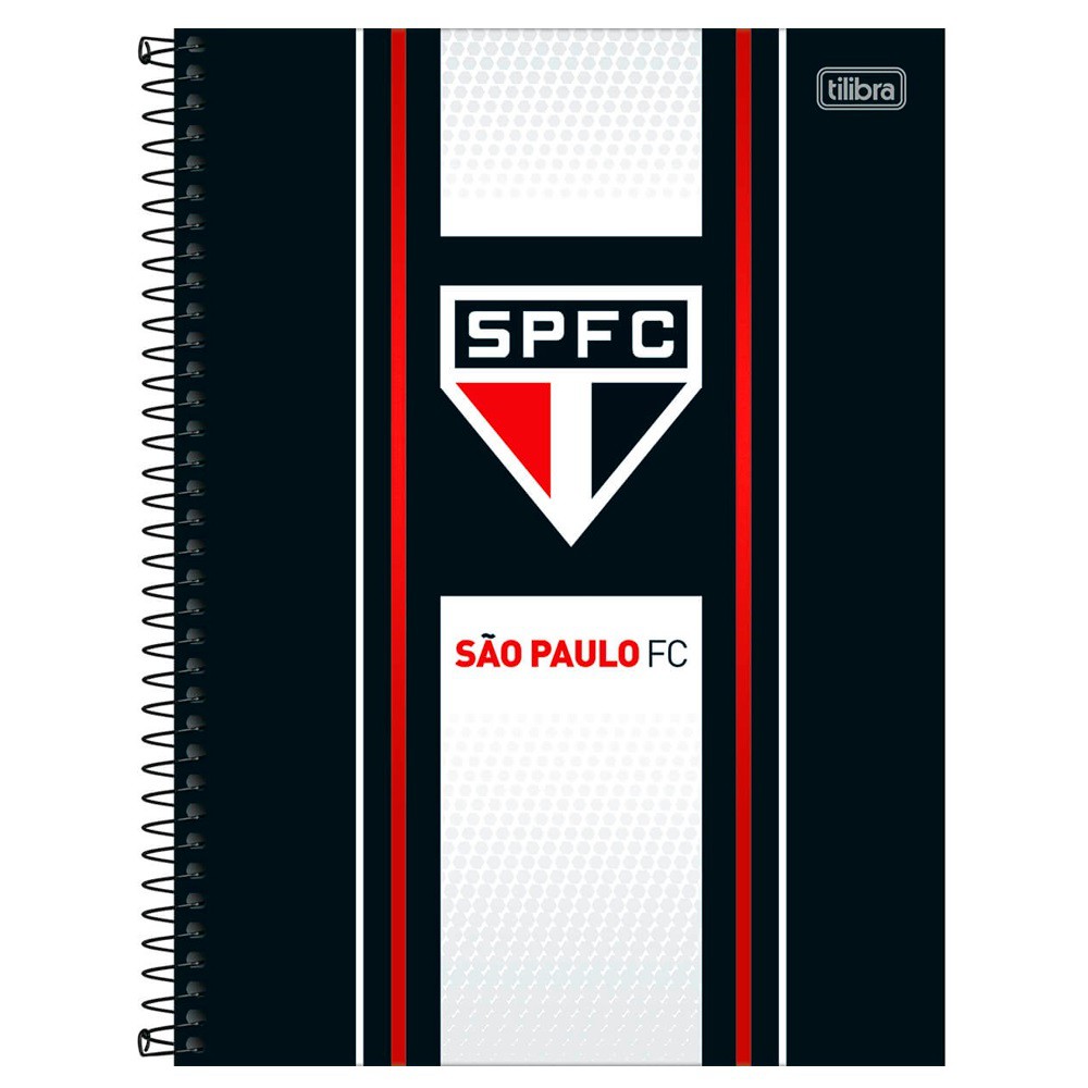 CADERNO UNIVERSITÁRIO TILIBRA  10X1 160F C.D SÃO PAULO CP3