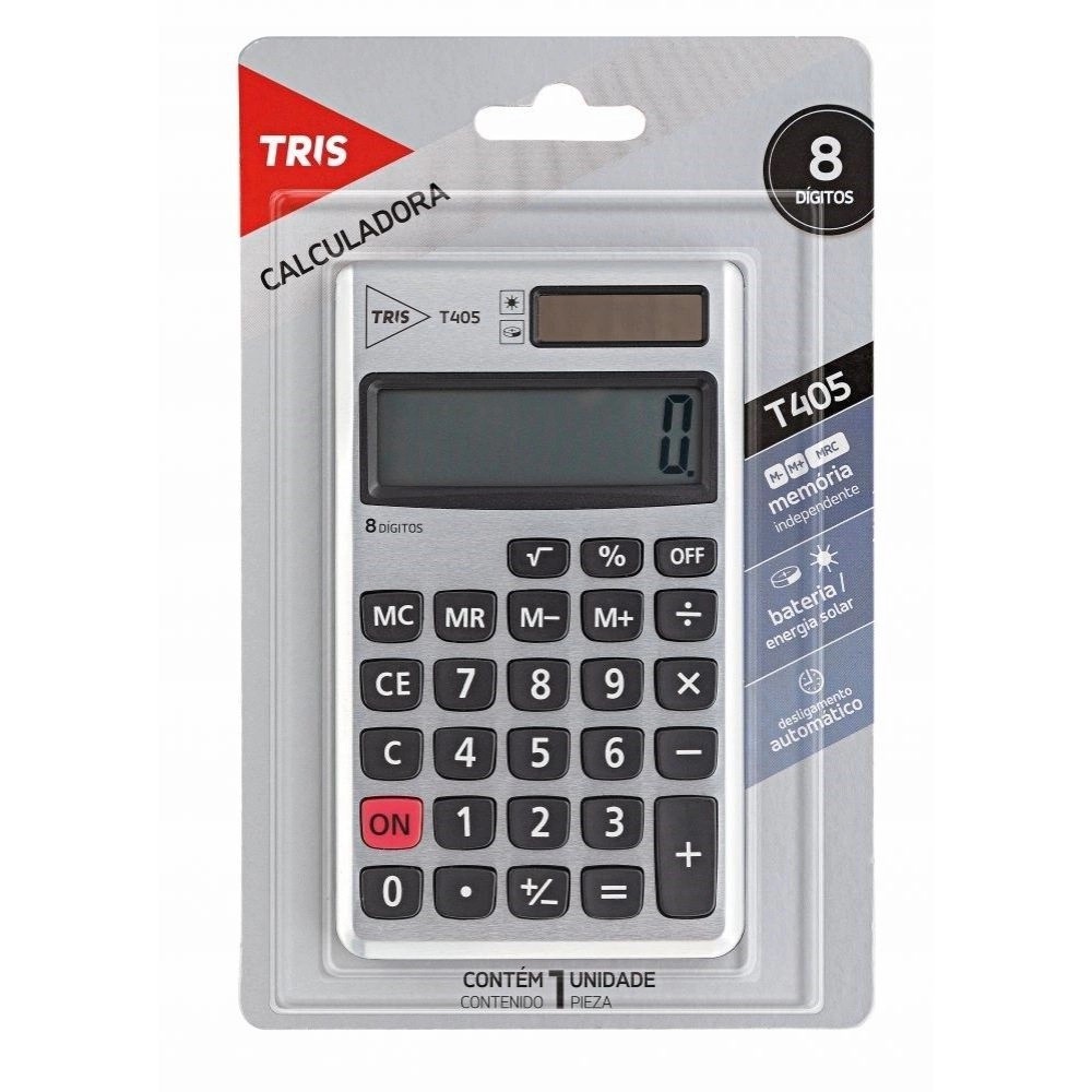 CALCULADORA DE BOLSO 8 DÍGITOS T405 TRIS