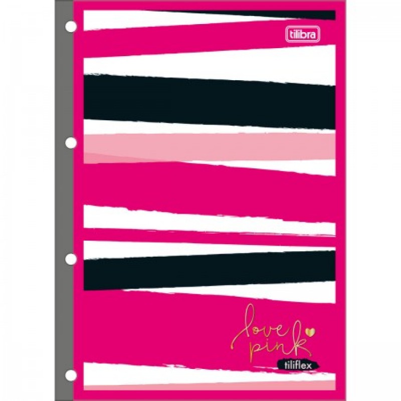 CADERNO UNIVERSITÁRIO TILIFLEX 80F LOVE PINK