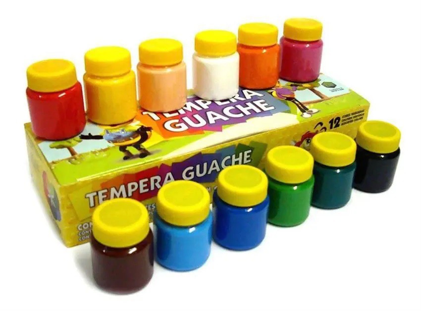 TINTA GUACHE C/12 ACRILEX