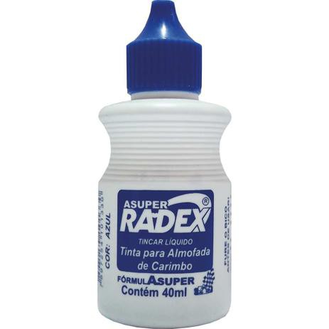 TINTA P/CARIMBO ASUPER RADEX AZUL