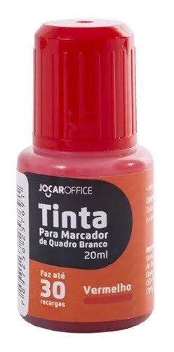 TINTA P/MARCADOR QUADRO BRANCO 20ML JOCAR VERMELHO