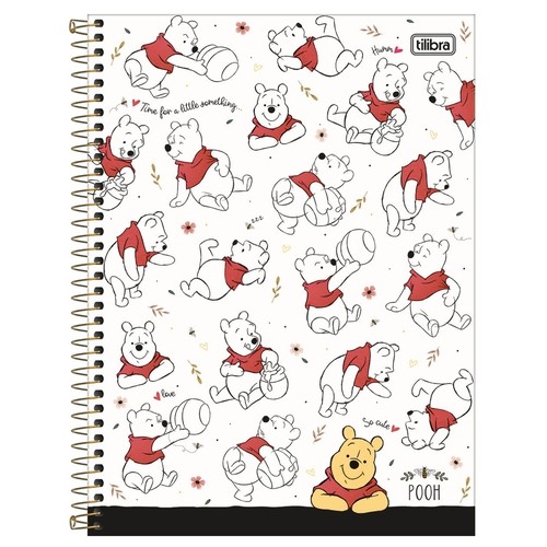 CADERNO UNIVERSITÁRIO TILIBRA  10X1 160F C.D POOH CP1