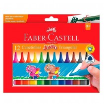 HIDROGRAFICA JUMBO TRIANG. C/12 FABER