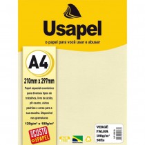 PAPEL USAPEL VERGE PALHA C/50 A-4 180GR