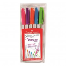 CANETA TRILUX COLORS C/5 FABER CASTELL