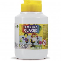 TINTA GUACHE 250ML ACRILEX BRANCO