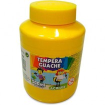 TINTA GUACHE 500ML ACRILEX AMARELO
