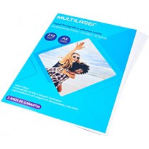 PAPEL A4 GLOSSY ADESIVO 210G 10F MULTILASER