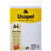 PAPEL USAPEL COUCHE BRANCO C/50 A-4 180GR